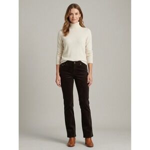 Lauren Ralph Lauren Brown Corduroy Straight Leg LRL Jeans Co Women Pants Size 14